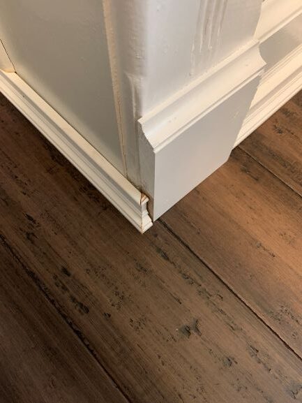 Finishing Baseboard/Trim - Just a girl with a project